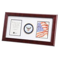 U.S. Navy Medallion Double Picture Frame The Military Gift Store