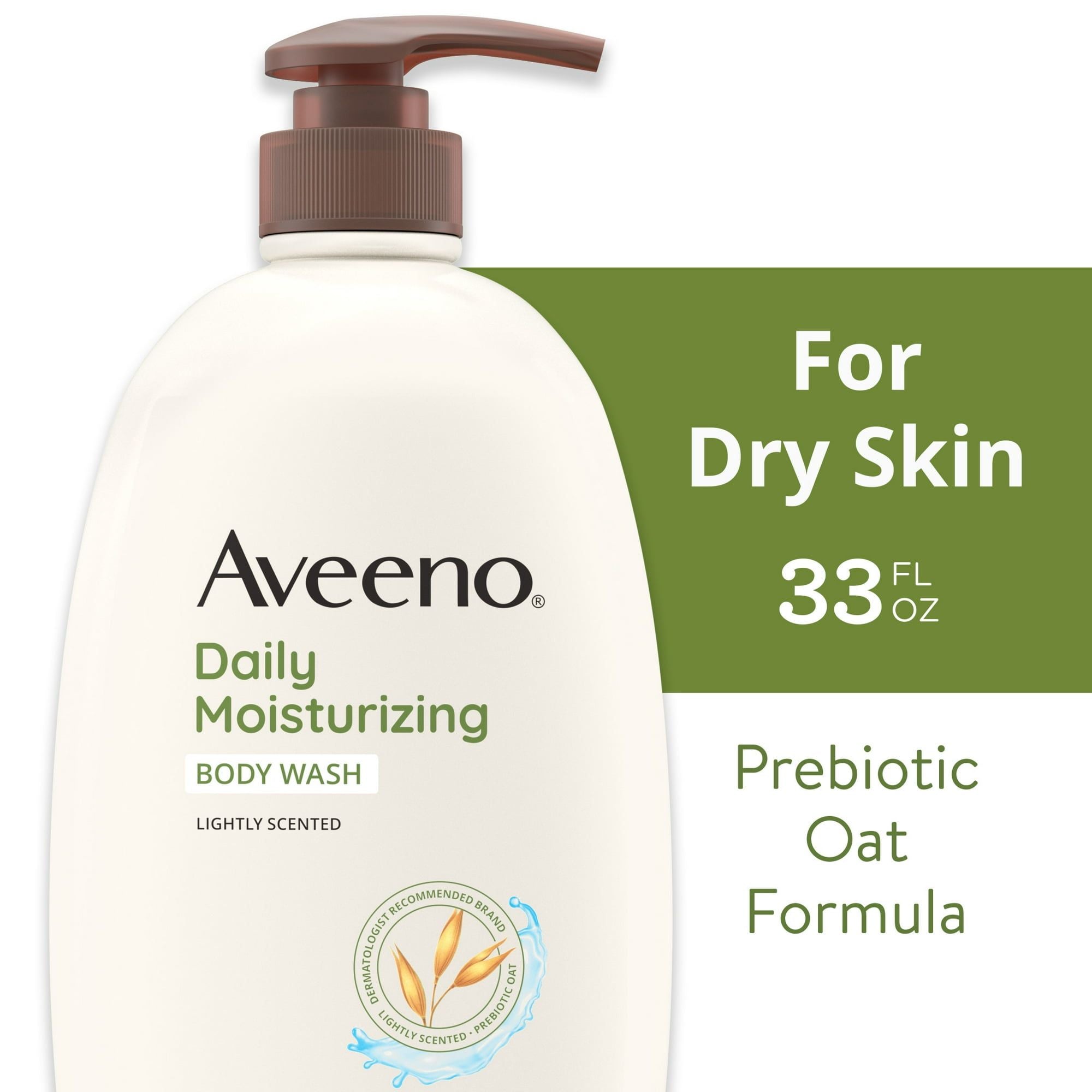 Aveeno Daily Moisturizing Body Wash, Prebiotic Oat Shower Gel, Lightly Scented, 33 oz EasyOptionXY LLC