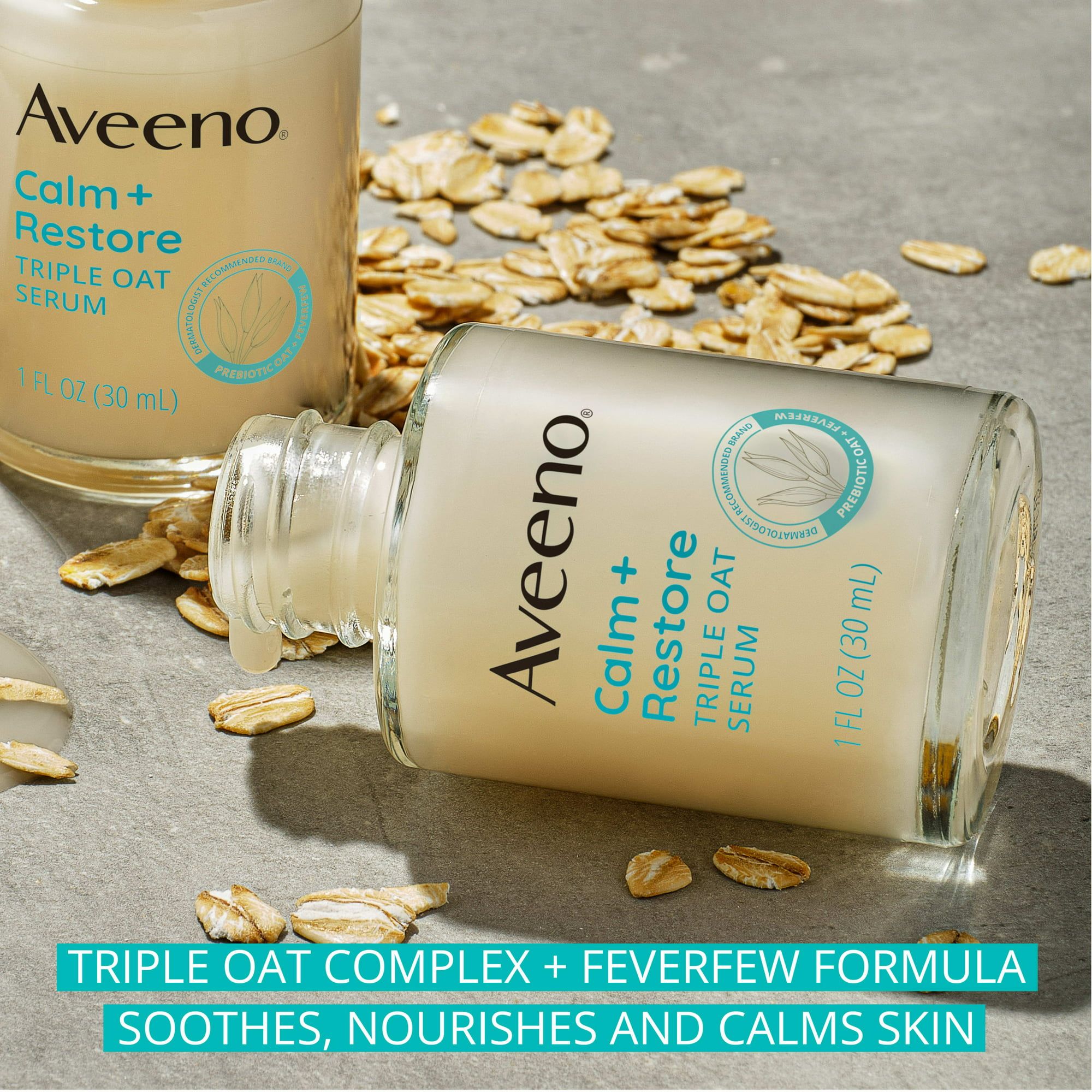 Aveeno Calm + Restore Triple Oat Sensitive Skin Face Serum, 1 fl oz EasyOptionXY LLC