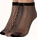 3 Pairs Women's Plus Sexy Socks, Plus Size Elastic Hollow Out Fishnet Breathable Short Socks Lootquake LLC