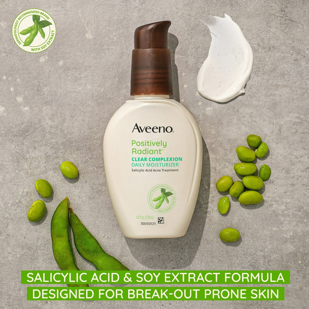 Aveeno Clear Complexion Acne-Fighting Daily Face Moisturizer with Soy, 4 fl oz EasyOptionXY LLC