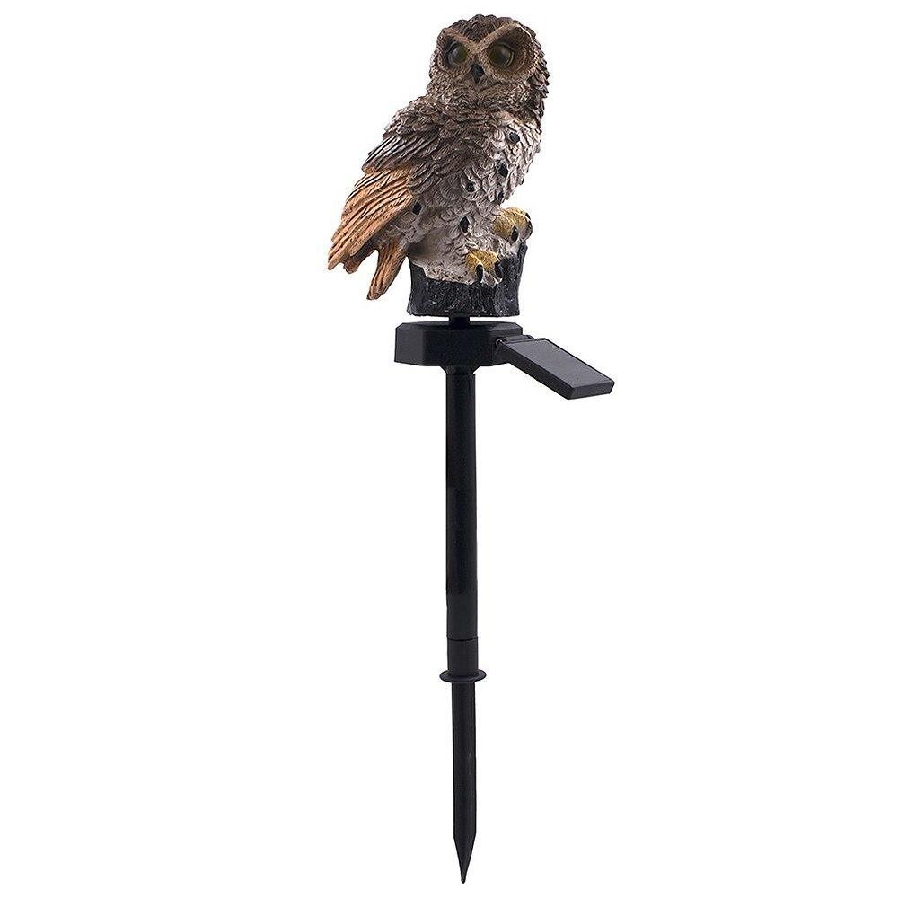 Solar LED Waterproof Premium Garden And Yard Lamp In Shape Of Owl With Stand And Solar Base Pathway Luxury Decoration - SJB-DIAMOND ELITES