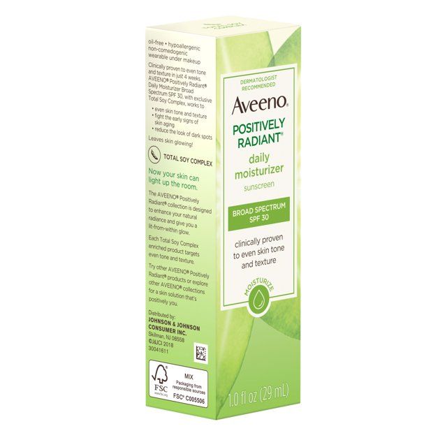 Aveeno Positively Radiant Daily Moisturizer with Soy, 1 fl oz EasyOptionXY LLC