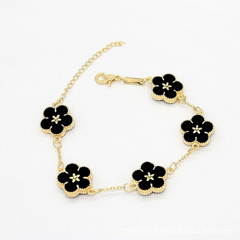 18k Gold Plating Flower Bracelets Pi-Mart