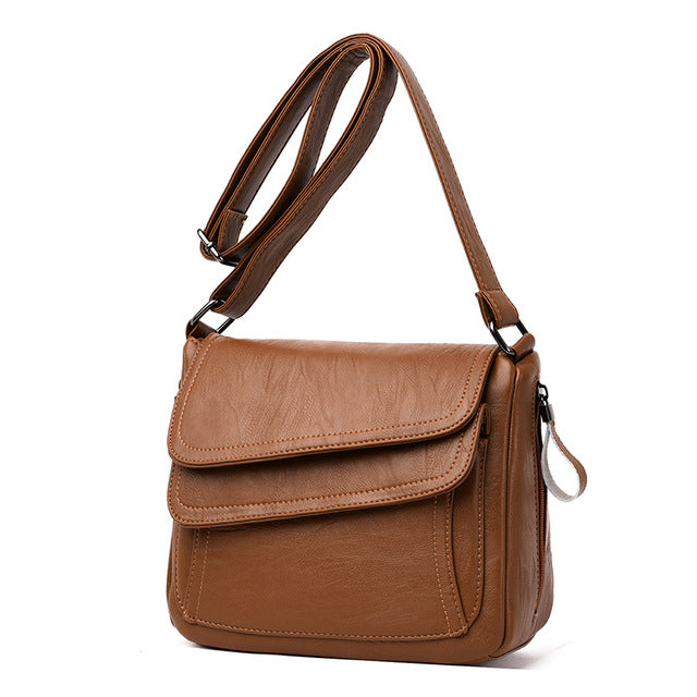 Winter style white handbag luxury leather handbag Pi-Mart