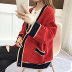 Women's Tops Sweaters Knitwear Loose Jackets Pi-Mart