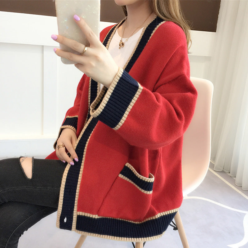 Women's Tops Sweaters Knitwear Loose Jackets Pi-Mart