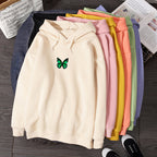 Butterfly print hoodie Pi-Mart