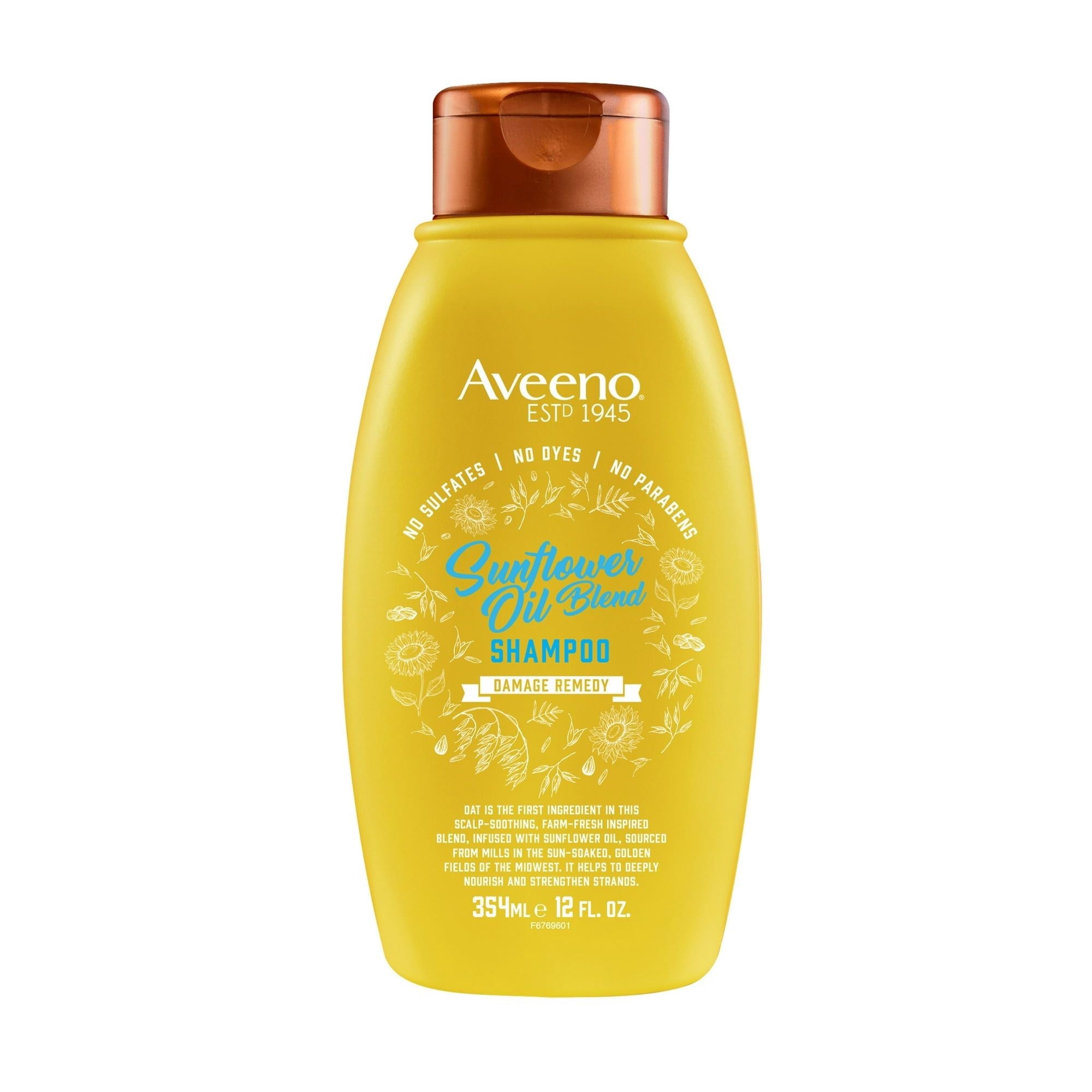 Aveeno Sunflower Oil Blend Moisturizing Nourishing Daily Shampoo, Red Currant Sugared Peony Vanilla, 12 fl oz EasyOptionXY LLC