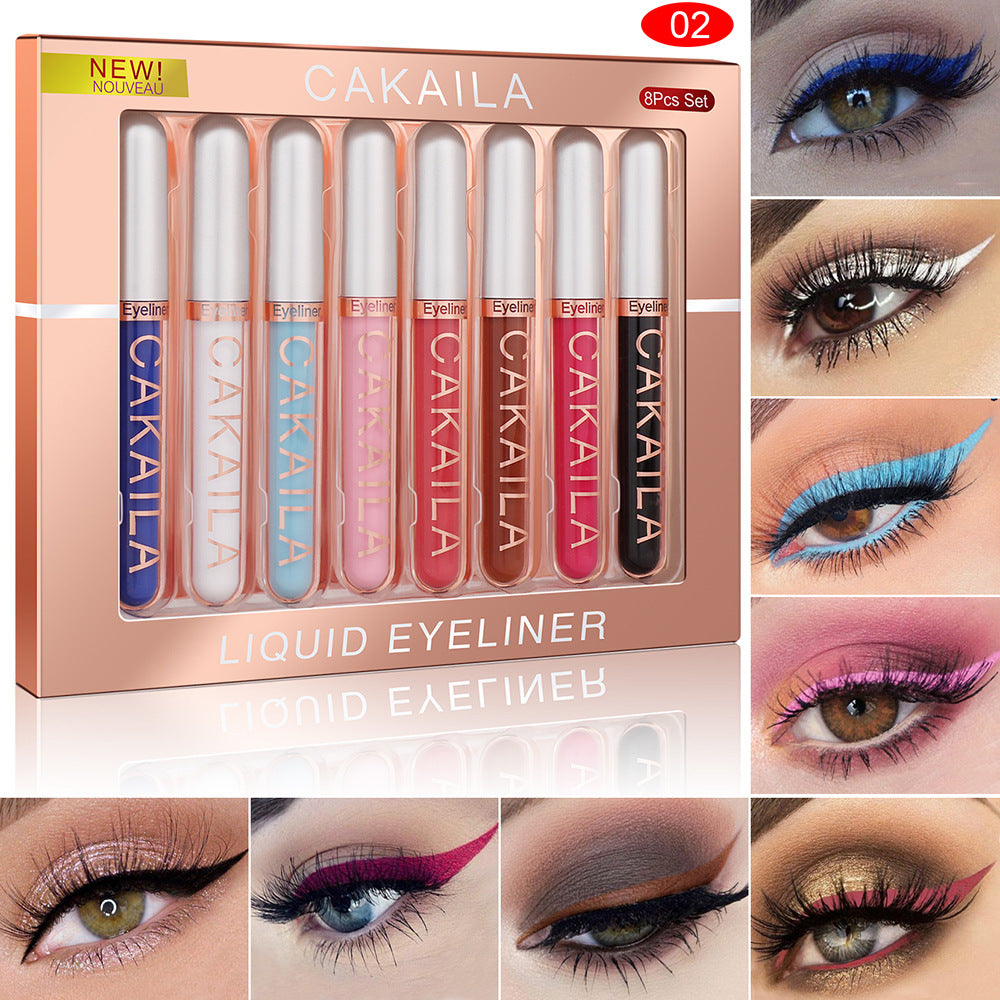 CAKAILA Kakaila 8color Liquid Eyeliner Set Pi-Mart