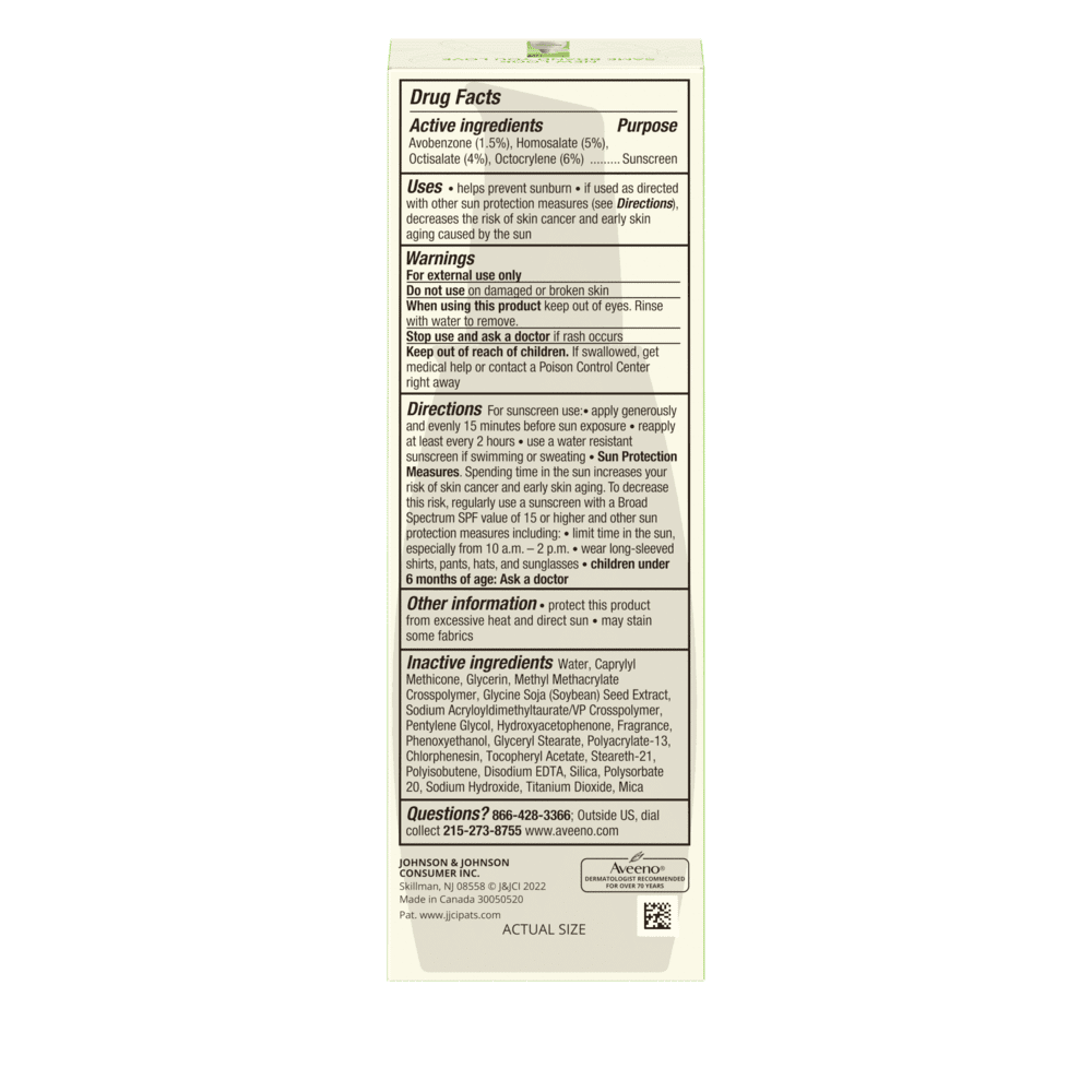Aveeno Positively Radiant Daily Facial Moisturizer, Broad Spectrum SPF 30, 2.5 fl oz EasyOptionXY LLC