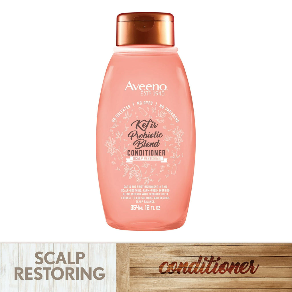 Aveeno Kefir Probiotic Blend Restoring Balance to Scalp Moisturizing Conditioner, 12 fl oz EasyOptionXY LLC