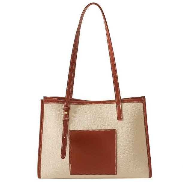 Women tote bag trendy fashion simple large capacity ladies shoulder bag 8001 - SJB-DIAMOND ELITES
