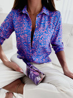 Fashion Long Sleeve Printed Shirt Pi-Mart