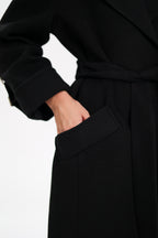 Derby Genuine Polar Fox Textured Cashmere Wool Coat - SJB-DIAMOND ELITES