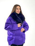 Genuine Silver Fox Premium Down Fill Coat - SJB-DIAMOND ELITES