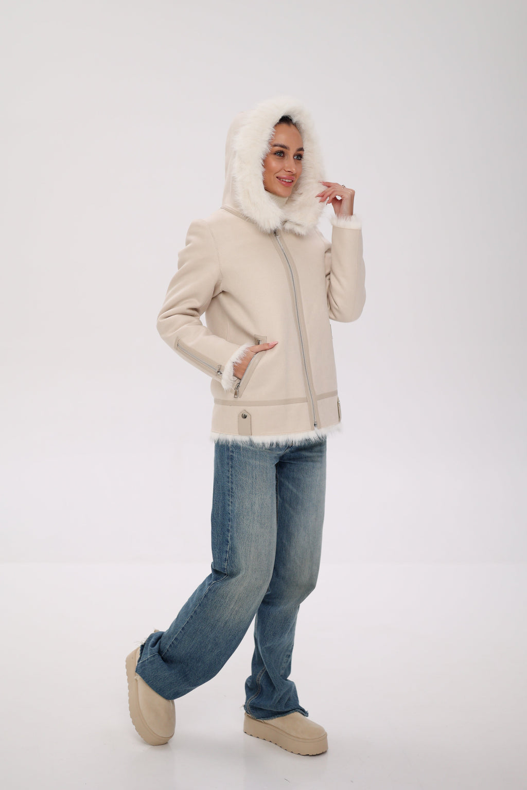⇆ Reversible Hooded Wool Blend Jacket - SJB-DIAMOND ELITES