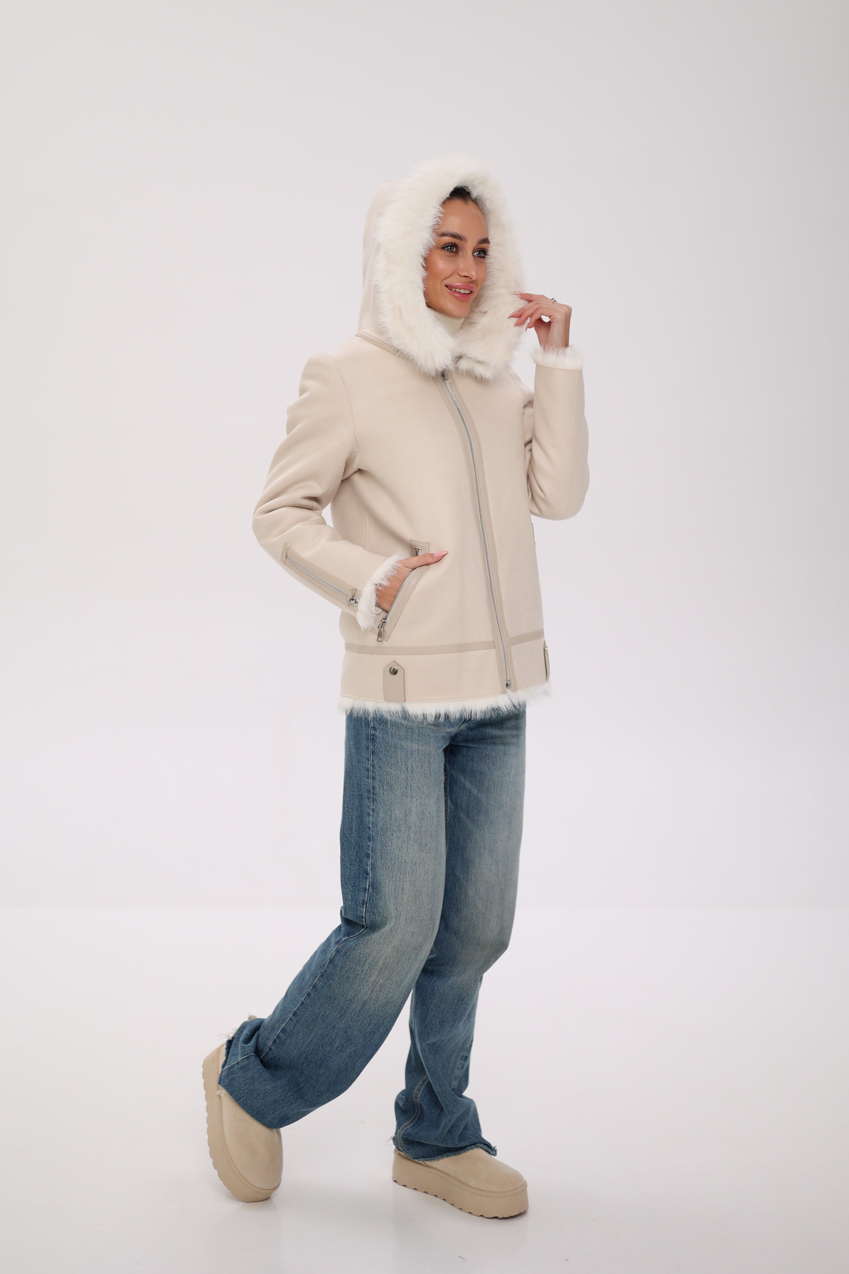 ⇆ Reversible Hooded Wool Blend Jacket - SJB-DIAMOND ELITES
