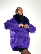 Genuine Silver Fox Premium Down Fill Coat - SJB-DIAMOND ELITES