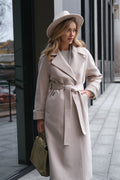 Emily Classic Wool Blend Overcoat in Ivory - SJB-DIAMOND ELITES