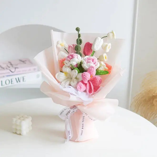Knitted Wool Mixed Bouquet Birthday Gift Pi-Mart