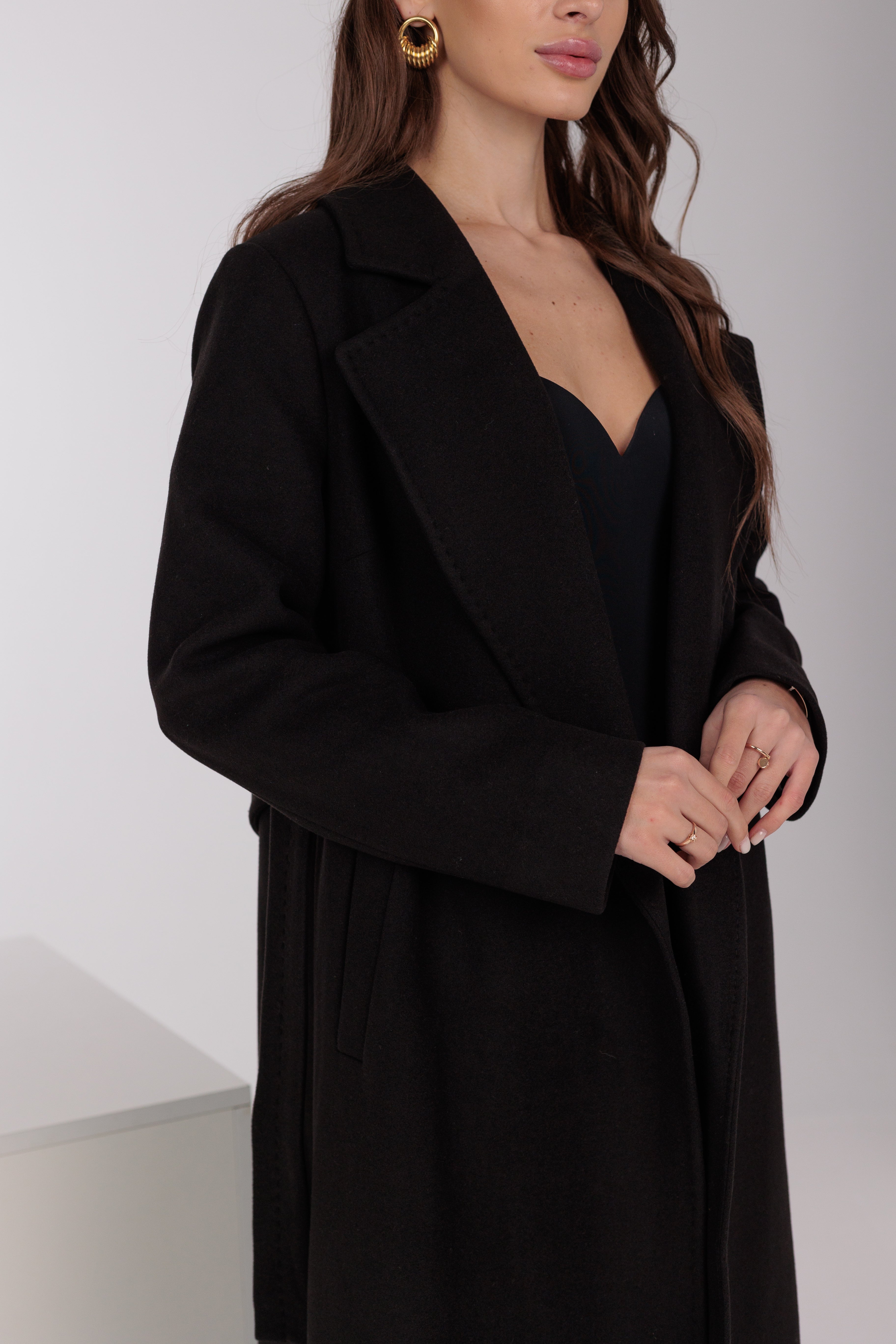 Pre-Order. Re-Stock Ships February 2026. Astoria Classic Wraparound Wool Blend Overcoat - SJB-DIAMOND ELITES