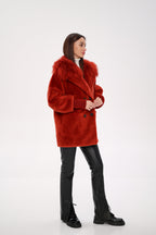 Genuine Lama Fur Peruvian Wool Coat - SJB-DIAMOND ELITES