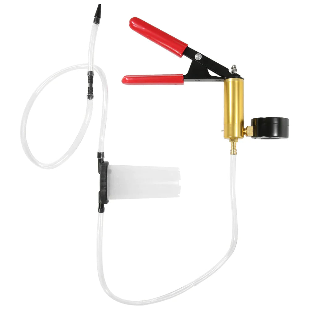 Hand Held Vacuum Pressure Pump Tester Set Brake Fluid Bleeder Bleeding Kit + Box Pi-Mart