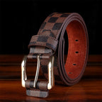 Men's Plaid Buckle Belt - Trendy Casual Design Pi-Mart