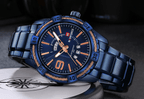 Men's  Luxury Stainless steal Waterproof Watch With Day And Date Display Unique Design Perfect Gift In Modern Metal Men  Wrist Watch Design - SJB-DIAMOND ELITES