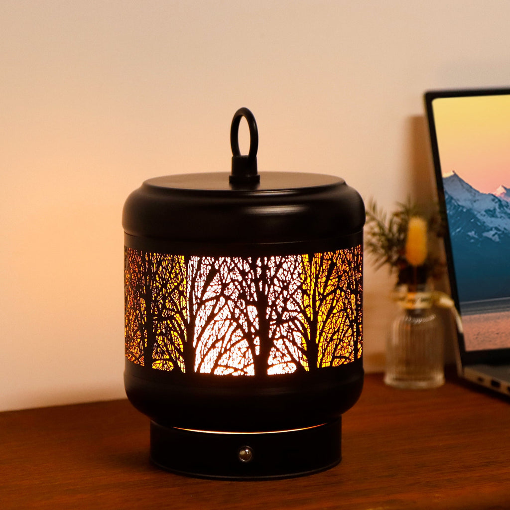 TRIROCKS Cordless Table Lamp Rechargeable Battery Operated Ambient Lighting with Cozy Lights, 3-Step Touch Dimmable LED Amber Light for Bar,Coffee Table, Patio,Camping Lootquake LLC