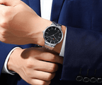 Men's  Waterproof Watch With Shining Bracelet In Five Modern Designs Perfect Gift For Your Loved One Stevvex