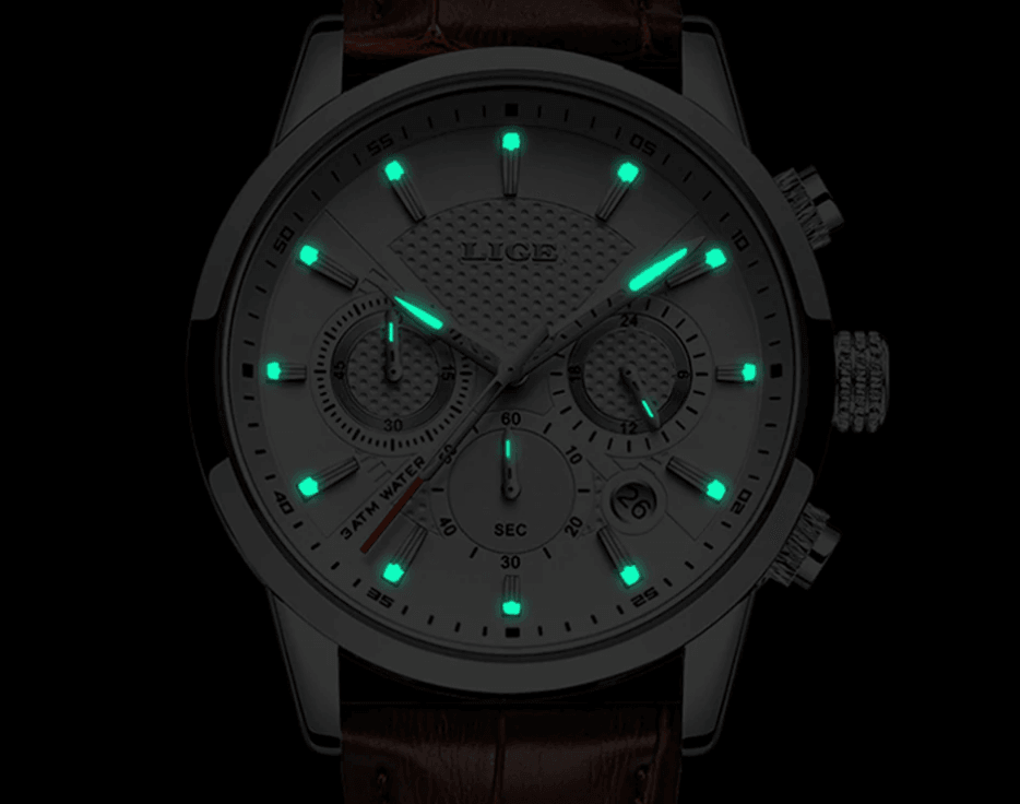 Men's  Waterproof Watch With Chronometers Day View Sport Analog Watches Excellent Look Perfect Gift For Him Stevvex
