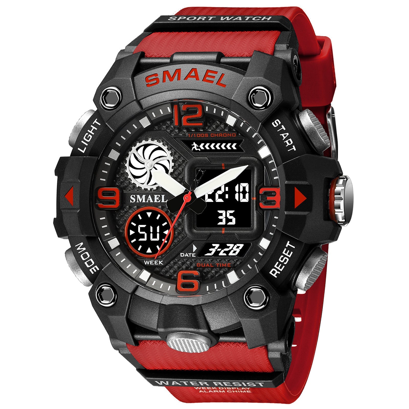 Sport Watch For Men WIth  Dual Time Waterproof 50M Miliatry Watches Chronograph Alarm Army Wristwatch - SJB-DIAMOND ELITES