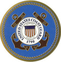 COAST GUARD Color Medallion, USCG Medalions. The Military Gift Store