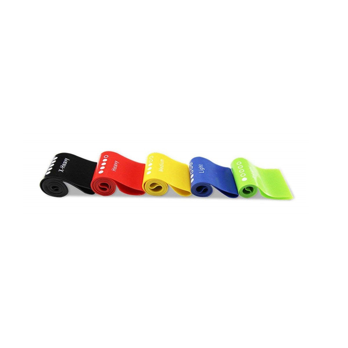 Flex And Stretch Set Of 5 Exercise Latex Bands - SJB-DIAMOND ELITES