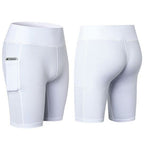Yoga Shorts Stretchable With Phone Pocket - SJB-DIAMOND ELITES