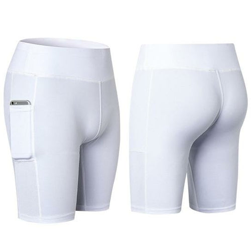 Yoga Shorts Stretchable With Phone Pocket - SJB-DIAMOND ELITES