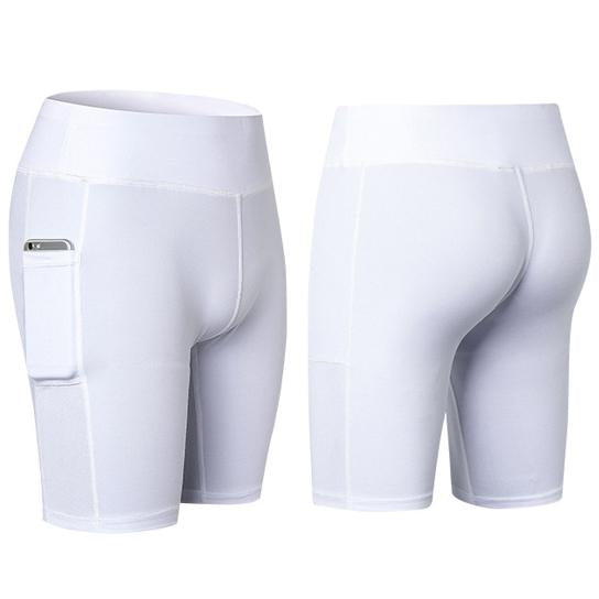 Yoga Shorts Stretchable With Phone Pocket - SJB-DIAMOND ELITES