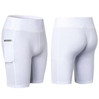 Yoga Shorts Stretchable With Phone Pocket - SJB-DIAMOND ELITES