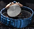 Men's  Waterproof Stainless Steel Watch With Chronometers Business Style Wristwatch Unique Design Perfect Gift - SJB-DIAMOND ELITES