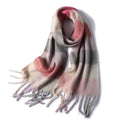 New Luxury Winter Soft Head Wraps Plaid Scarf Shawls Cashmere  Warm Cashmere Scarves Rainbow For Women Stevvex