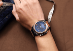 Men's Sport Waterproof Watch With Chronometers Large Numbers And Fluorescent Hands Perfect Gift For Your Man Stevvex