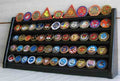 5 Rows Sport Military Challenge Coin Display Stand Holder Rack, Black, COIN5-BLA The Military Gift Store