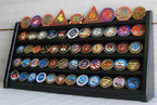 5 Rows Sport Military Challenge Coin Display Stand Holder Rack, Black, COIN5-BLA The Military Gift Store