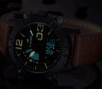 Men's Multifunction Digital Analog Waterproof Watch With Alarm And Automatic Time Zones Unique Design Excellent Gift - SJB-DIAMOND ELITES