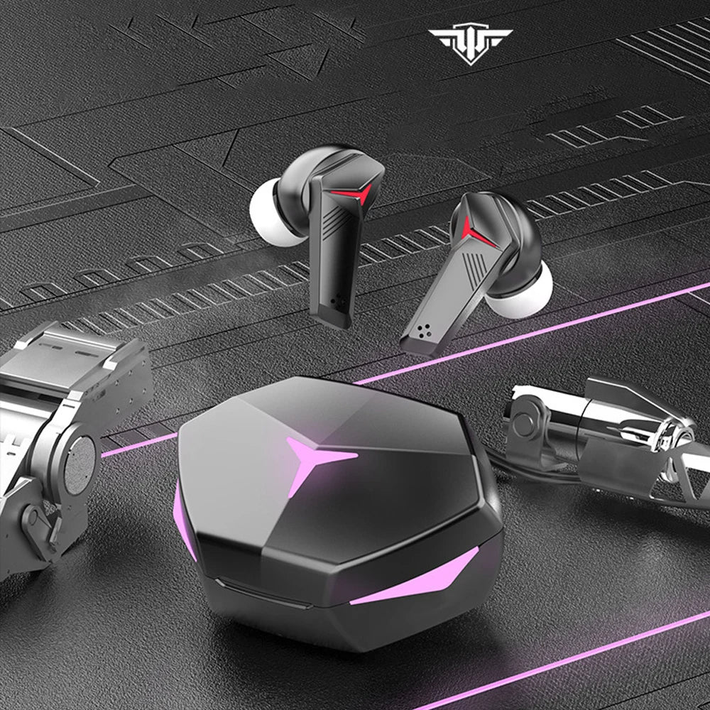 Wireless Earbuds for iOS & Android Phones, Bluetooth 5.2 in-Ear Headphones with Extra Bass, Built-in Mic, Soft in-Ear Sleep Earbuds Gaming Earbuds 60ms Low Latency TWS Bluetooth Earphone with Mic Bass Audio Sound Positioning Wireless Headphones Stevvex