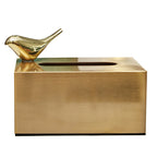 Brass Metal Small House Tissue Box Pi-Mart