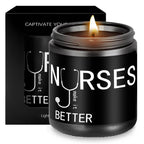 Lavender Scented Candle 5.3oz - Perfect Nursing Appreciation Gift for Men & Women, Ideal for Nurse Practitioners, Paramedics, Students - Unique Present for Birthdays, Thanksgiving, Graduation Lootquake LLC
