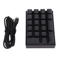 Wired Keyboard Stepped Keycap Fadeless Durable Backlit 21 Keys LED Mechanical KeyboardRed Shaft - SJB-DIAMOND ELITES